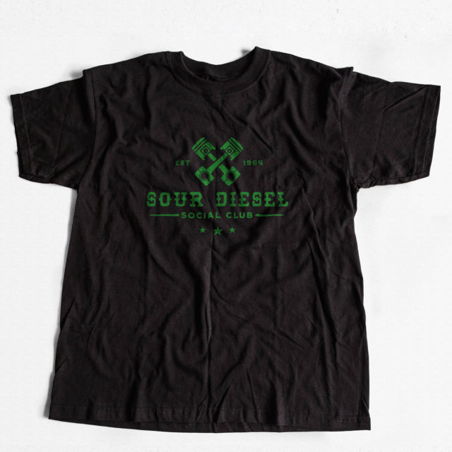 Sour Diesel Discreet Cannabis T Shirt