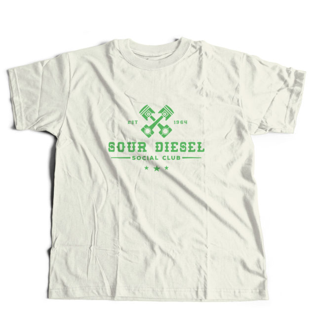 Sour Diesel Discreet Cannabis Strain T Shirt | Fire Strains, Classic Designs